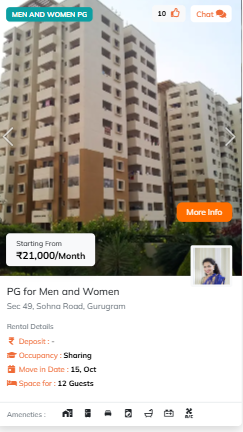 women pg landlord card bestroomies