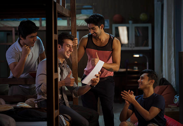 Roommates having fun in Paying guest hostel